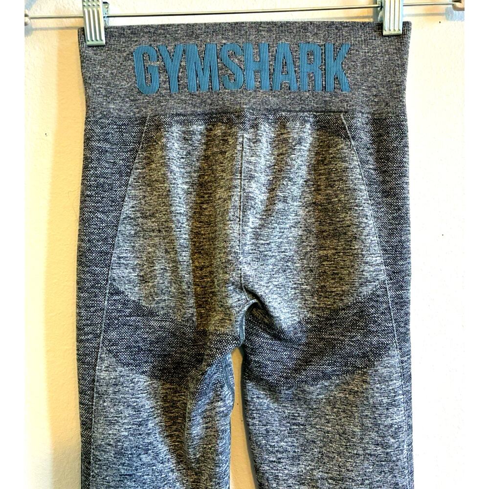 Gymshark Flex Women Small Seamless Athletic Leggings Heather Gray Yoga Stretch